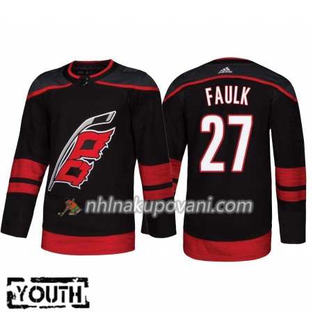 Carolina Hurricanes Dresy Justin Faulk 27 Alternate 2018-2019 Adidas Authentic - Dětské